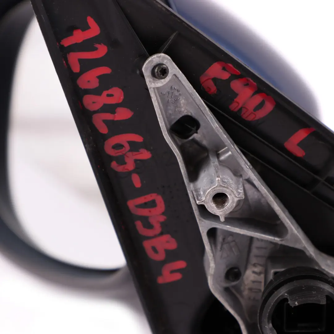 Left Wing Mirror N/S Tiefseeblau Deep Sea Blue A76 to BMW 3 Series 4 E90 E91 LCI with Part number 7268263 BMW 3 Series 4 E90 E91 LCI Left Wing Mirror N/S Tiefseeblau Deep Sea Blue A76 - SKU rhd-7268263-DSB4 - Part number 7268263