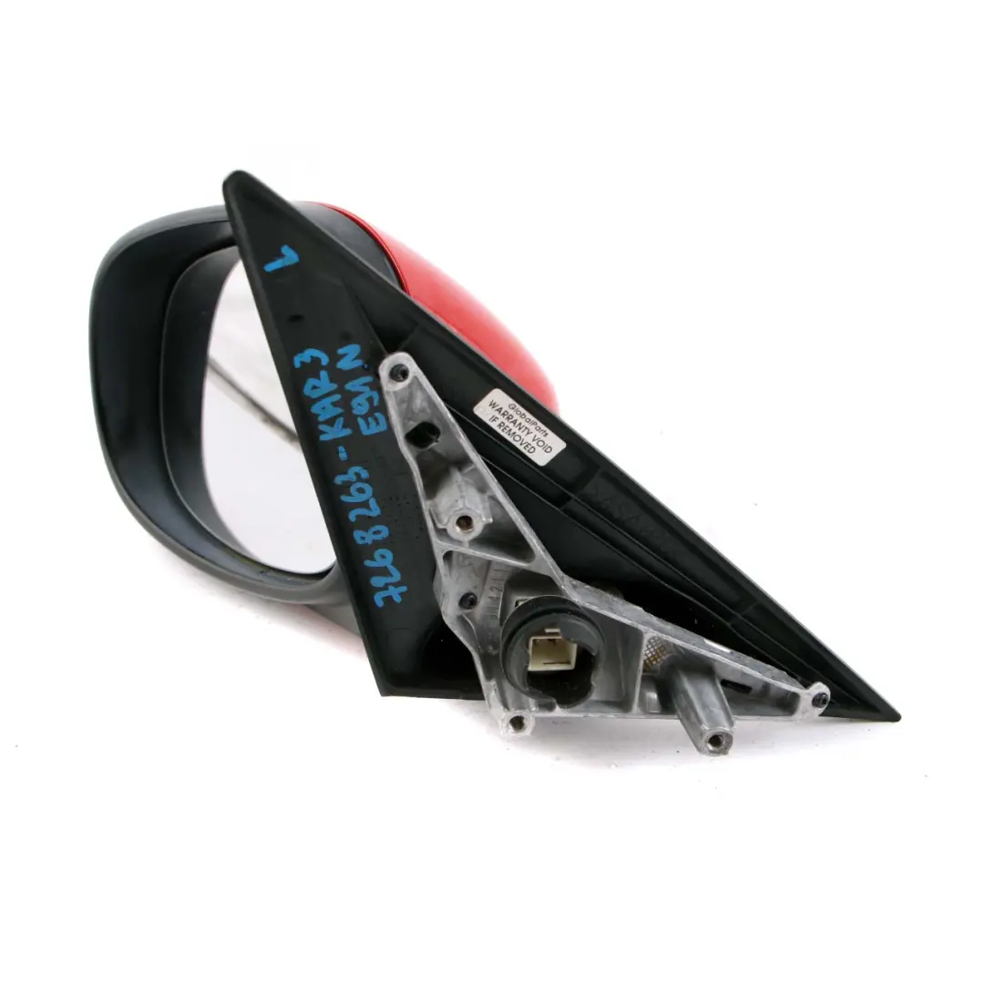 Heated Left N/S Wing Mirror Karmesinrot Crimson Red to BMW 3 Series E90 E91 LCI 3 with Part number 7268263 BMW 3 Series E90 E91 LCI 3 Heated Left N/S Wing Mirror Karmesinrot Crimson Red - SKU rhd-7268263-KAR3 - Part number 7268263