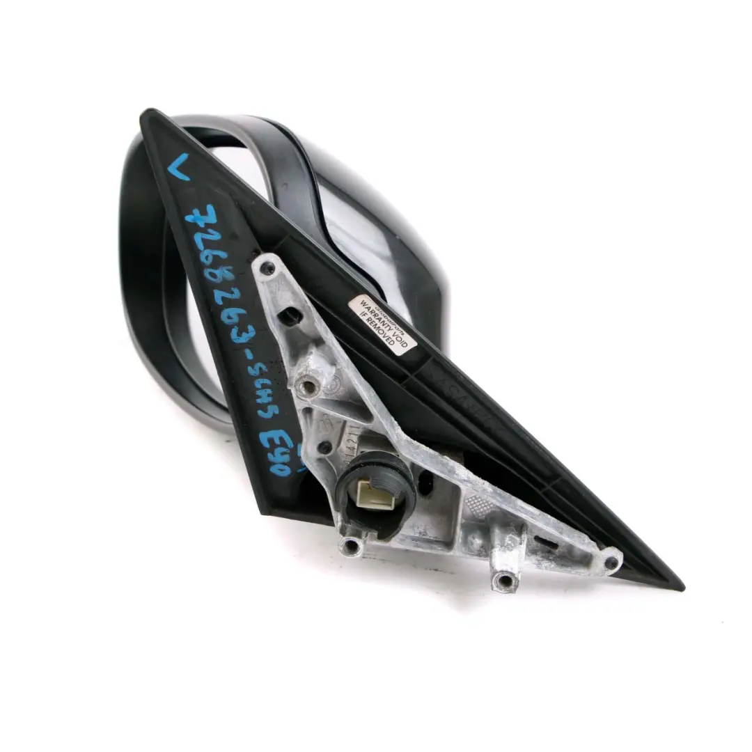 Heated Left Wing Mirror N/S Schwarz 2 Black 668 to BMW 3 Series 5 E90 E91 LCI with Part number 7268263 BMW 3 Series 5 E90 E91 LCI Heated Left Wing Mirror N/S Schwarz 2 Black 668 - SKU rhd-7268263-SCH5 - Part number 7268263