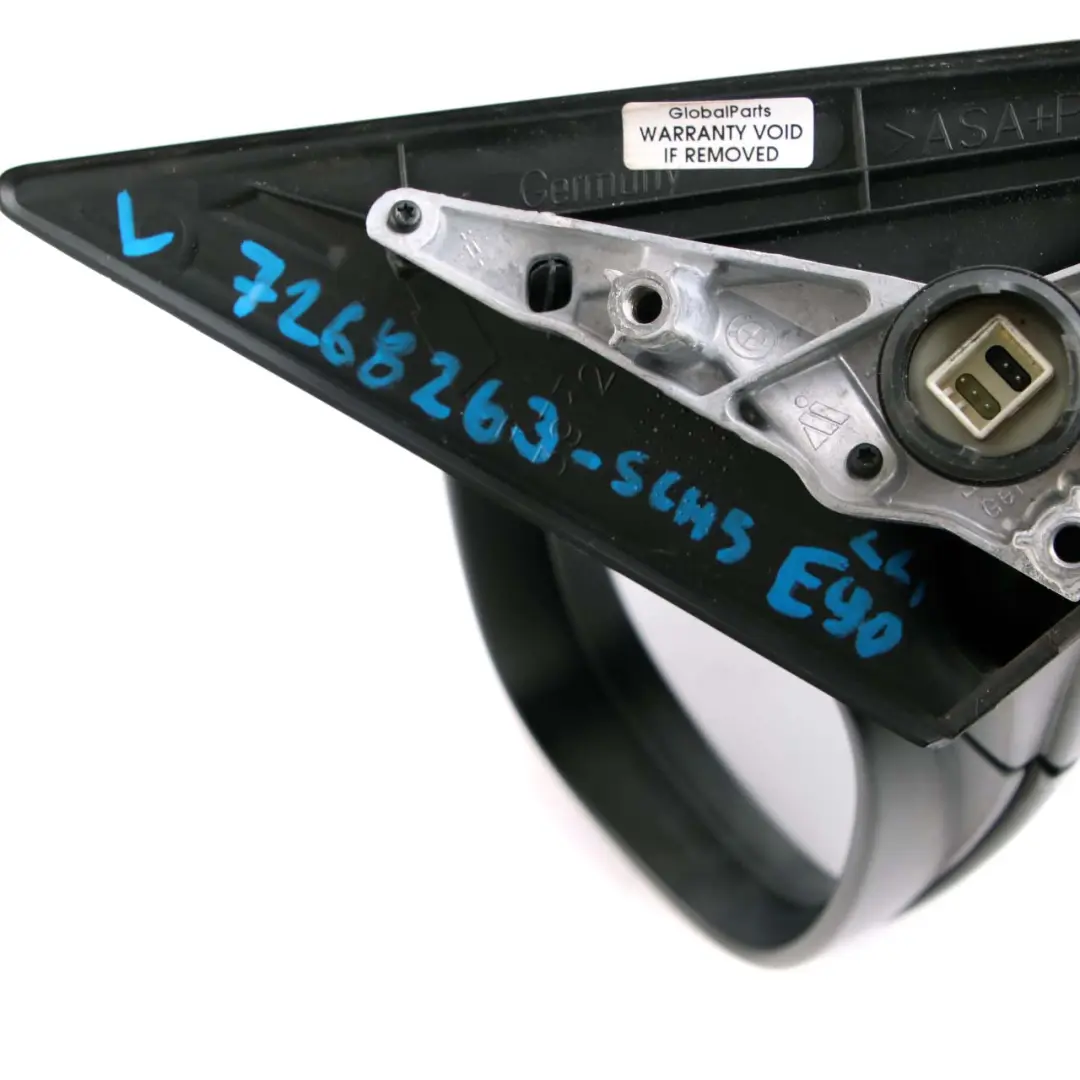 Heated Left Wing Mirror N/S Schwarz 2 Black 668 to BMW 3 Series 5 E90 E91 LCI with Part number 7268263 BMW 3 Series 5 E90 E91 LCI Heated Left Wing Mirror N/S Schwarz 2 Black 668 - SKU rhd-7268263-SCH5 - Part number 7268263