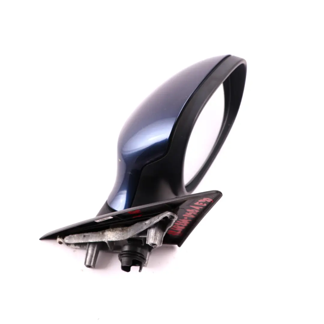 Heated Right Wing Mirror O/S Tiefseeblau Deep Sea Blue to BMW 3 Series 1 E90 LCI with Part number 7268264 BMW 3 Series 1 E90 LCI Heated Right Wing Mirror O/S Tiefseeblau Deep Sea Blue - SKU rhd-7268264-DSB1 - Part number 7268264