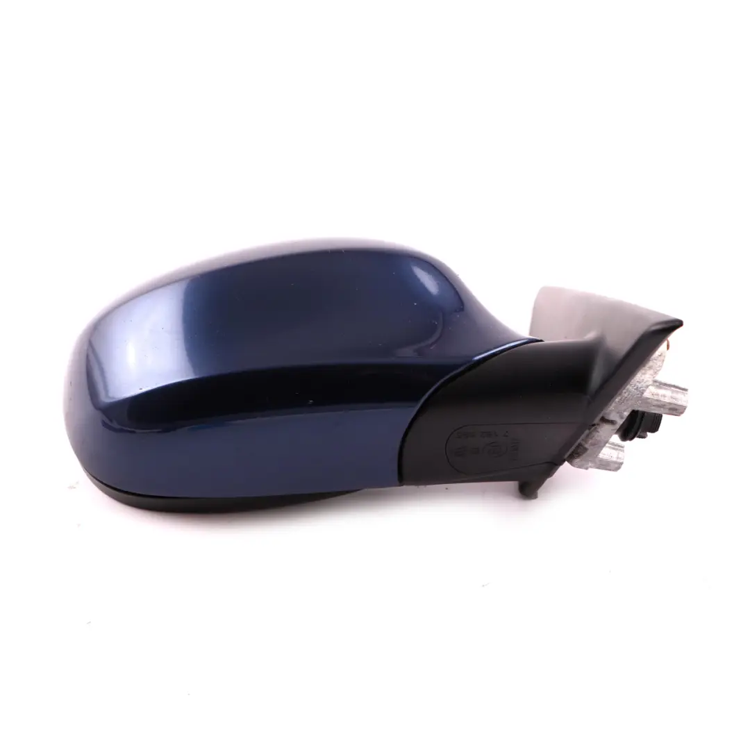 Heated Right Wing Mirror O/S Tiefseeblau Deep Sea Blue to BMW 3 Series 1 E90 LCI with Part number 7268264 BMW 3 Series 1 E90 LCI Heated Right Wing Mirror O/S Tiefseeblau Deep Sea Blue - SKU rhd-7268264-DSB1 - Part number 7268264