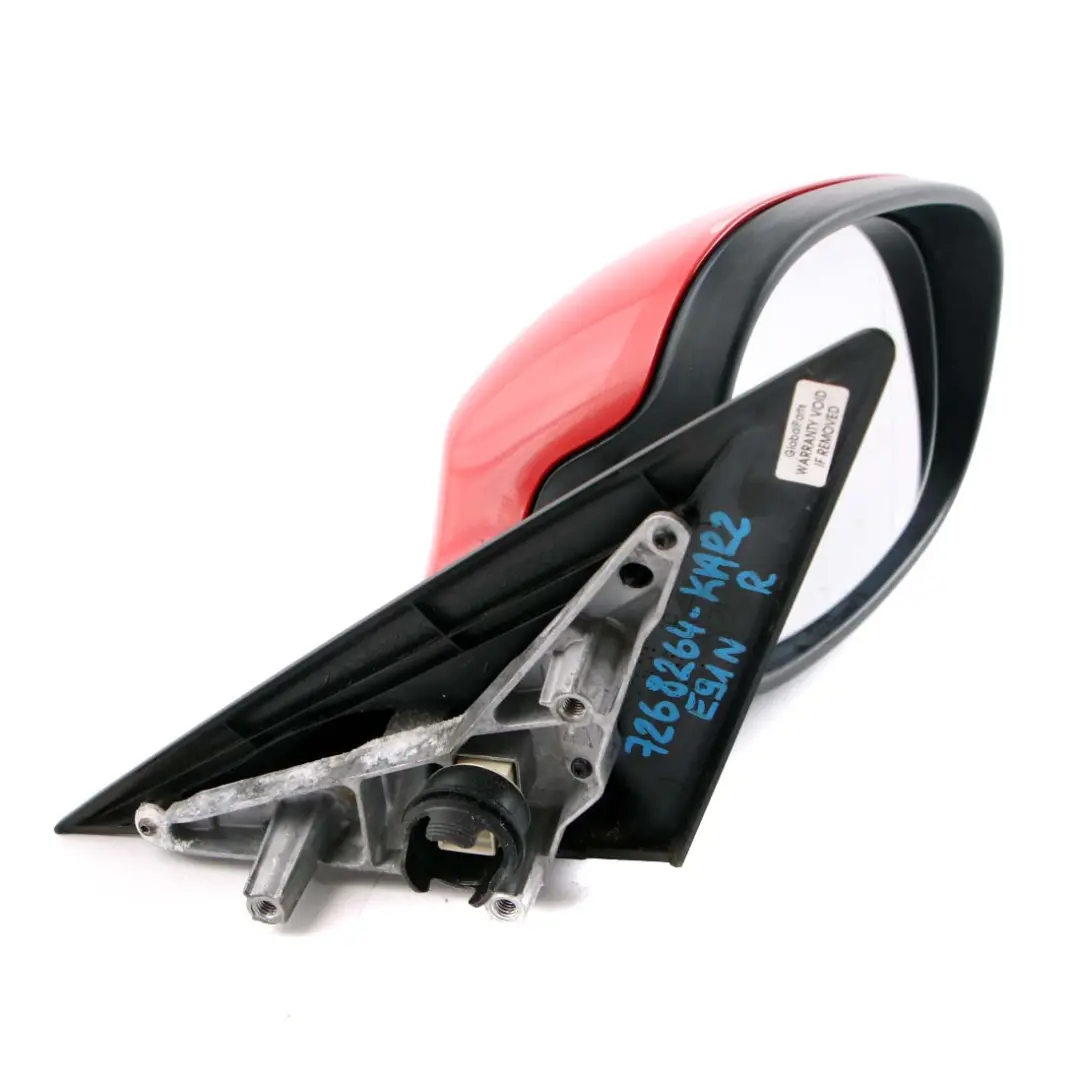 BMW 3 Series E90 E91 LCI 2 Heated Right Wing Mirror O/S Karmesinrot Crimson Red - SKU rhd-7268264-KAR2 - Part number 7268264