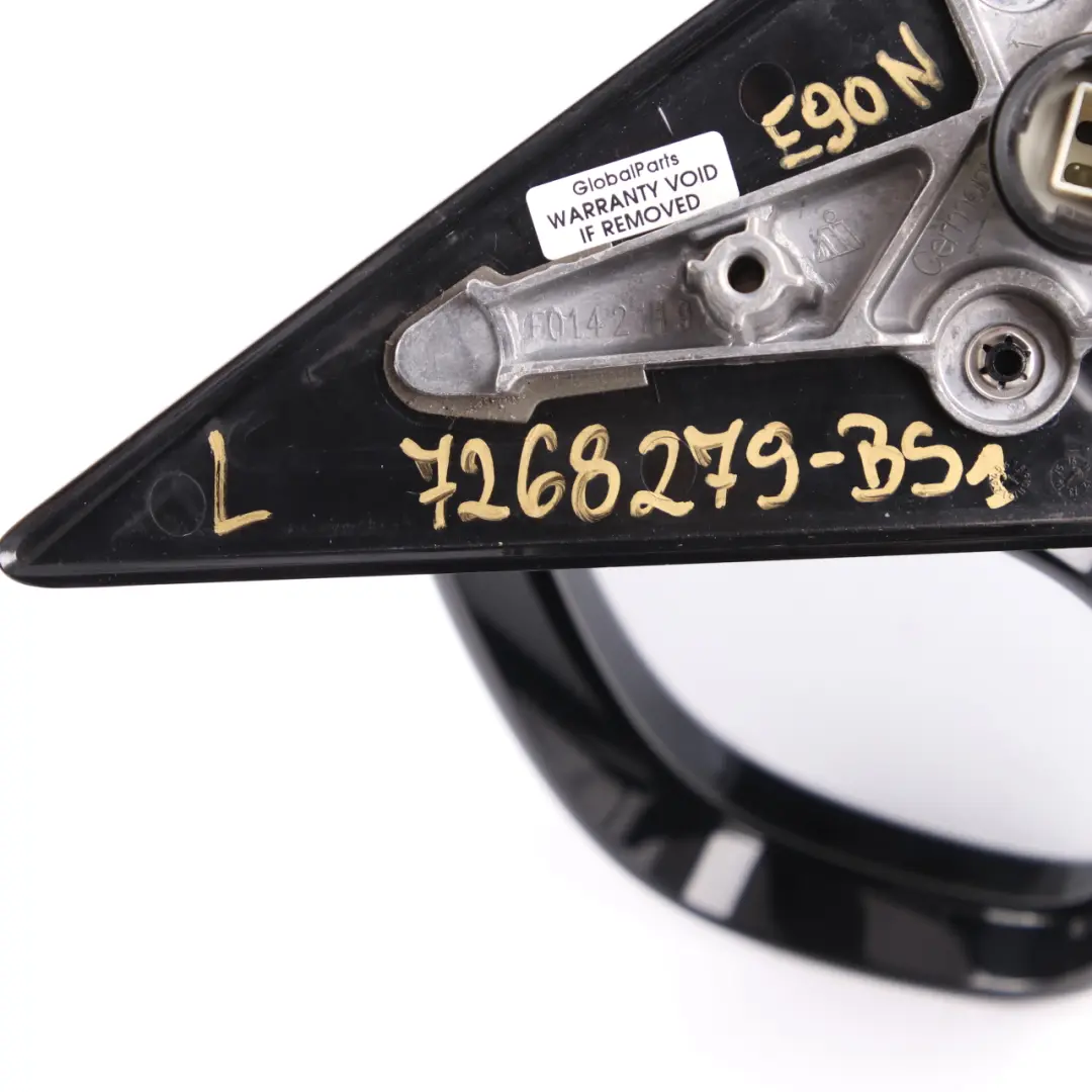 Wing Mirror BMW E90 E91 LCI M Sport Heated Left N/S Black Sapphire to with Part number 7268279 Wing Mirror BMW E90 E91 LCI M Sport Heated Left N/S Black Sapphire - SKU rhd-7268279-BS1 - Part number 7268279