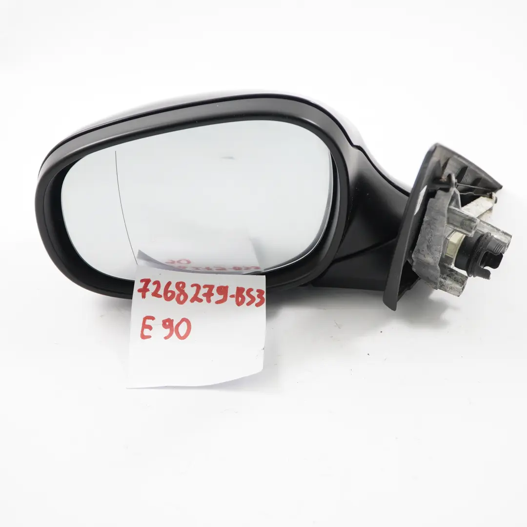 BMW E90 E91 LCI Wing Mirror M Sport Heated Left N/S 5 Pins Black Sapphire - 475 - SKU rhd-7268279-BS3 - Part number 7268279