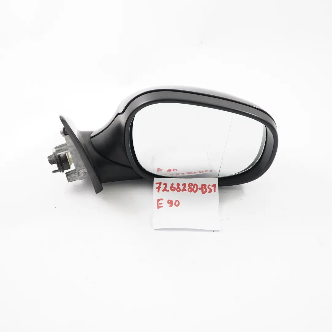 BMW E90 E91 LCI Wing Mirror M Sport Heated Right O/S Outside Black Sapphire 475 - SKU rhd-7268280-BS1 - Part number 7268280