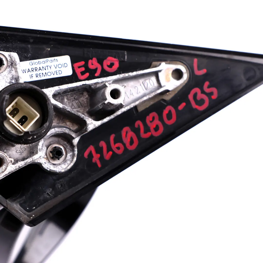 Heated Right Wing Mirror O/S Black Sapphire 475 to BMW 3 Series E90 E91 LCI M Sport with Part number 7268280 BMW 3 Series E90 E91 LCI M Sport Heated Right Wing Mirror O/S Black Sapphire 475 - SKU rhd-7268280-BS - Part number 7268280