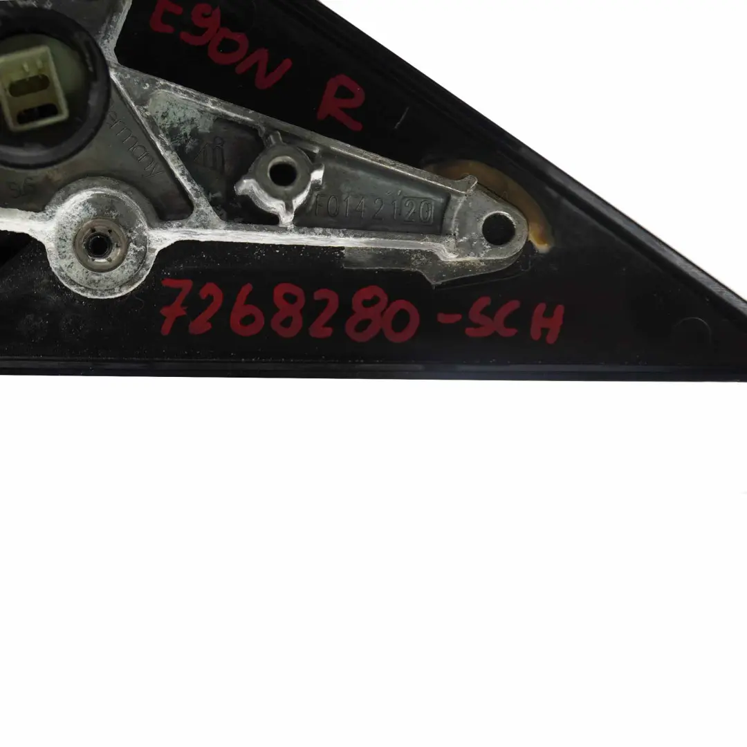 Wing Mirror BMW E90 LCI M Sport High Gloss Right O/S Schwarz 2 Black 668 to with Part number 7268280 Wing Mirror BMW E90 LCI M Sport High Gloss Right O/S Schwarz 2 Black 668 - SKU rhd-7268280-SCH - Part number 7268280