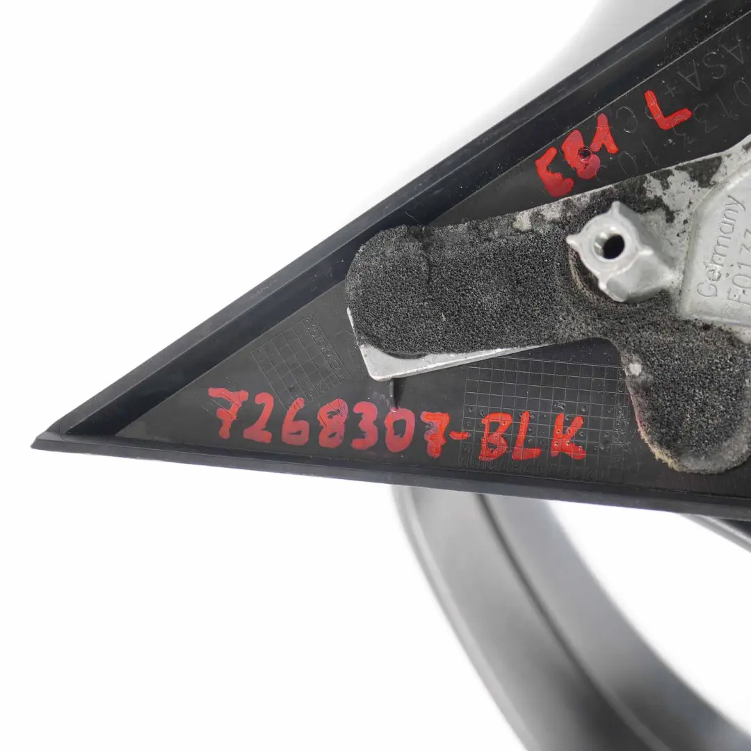  Wing Mirror BMW E81 E82 E88 Heated Door Left N/S Black 5 Pins - SKU rhd-7268307-BLK - Part number 7268307