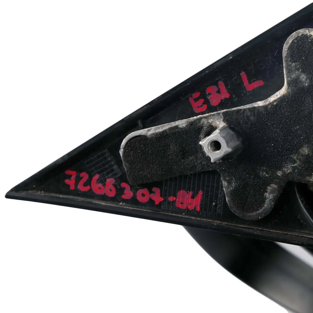 Heated Left Wing Mirror N/S Black Sapphire Metallic 475 to BMW 1 Series 1 E81 E82 with Part number 7268307 BMW 1 Series 1 E81 E82 Heated Left Wing Mirror N/S Black Sapphire Metallic 475 - SKU rhd-7268307-BS1 - Part number 7268307