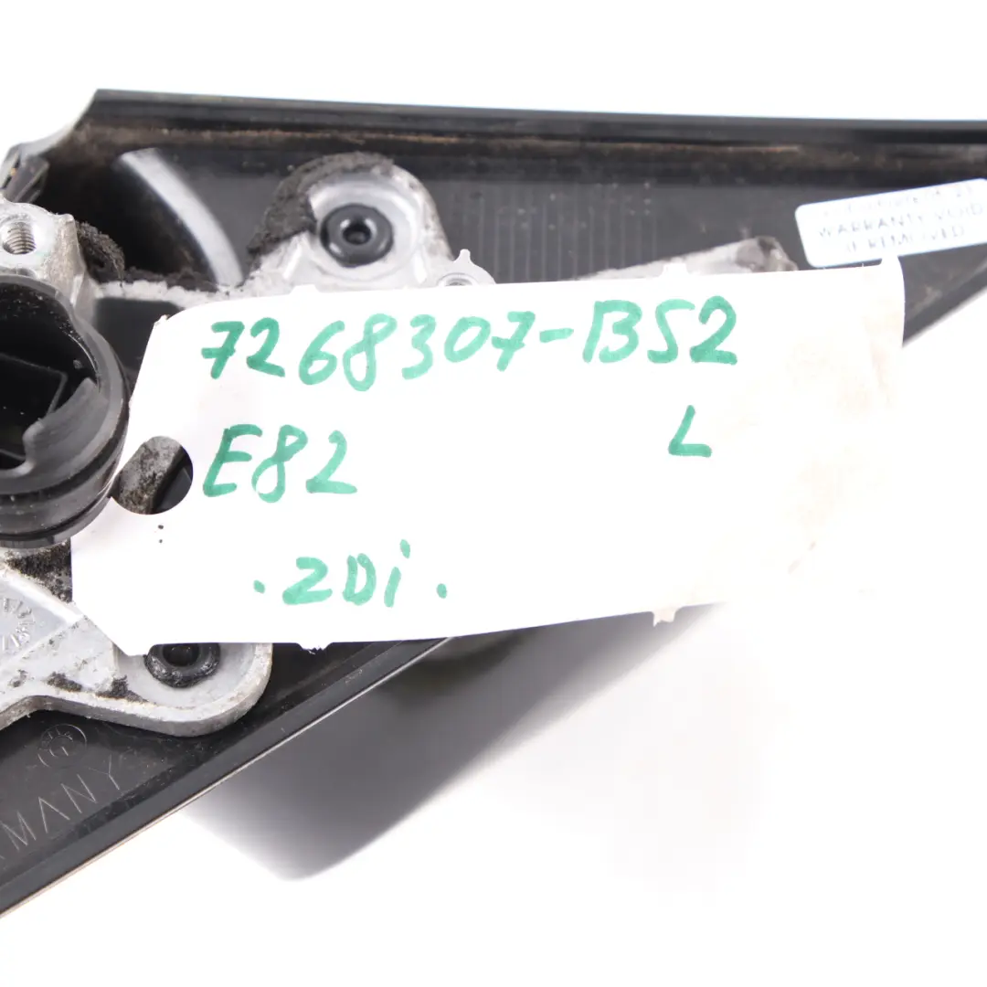 Wing Mirror BMW E81 E82 E88 Left Door N/S Black Sapphire Metallic - 475 3 Pins to with Part number 7268307 Wing Mirror BMW E81 E82 E88 Left Door N/S Black Sapphire Metallic - 475 3 Pins - SKU rhd-7268307-BS2 - Part number 7268307