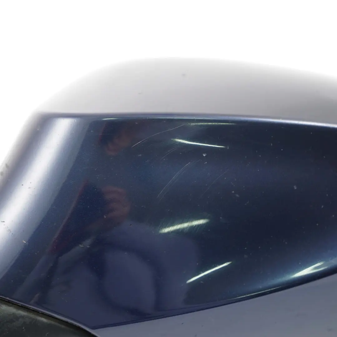 BMW E81 E82 E88 Heated Left Wing Mirror N/S Tiefseeblau Deep Sea Blue A76 - SKU RHD-7268307-DSB - Part number 7268307