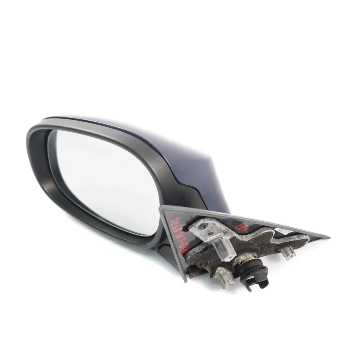 Heated Left Wing Mirror N/S Tiefseeblau Deep Sea Blue A76 to BMW E81 E82 E88 with Part number 7268307 BMW E81 E82 E88 Heated Left Wing Mirror N/S Tiefseeblau Deep Sea Blue A76 - SKU RHD-7268307-DSB - Part number 7268307