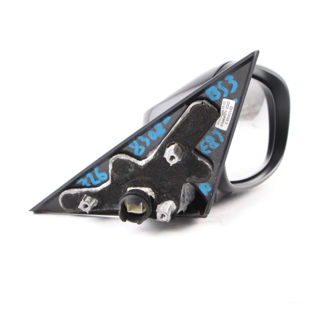 Wing Mirror BMW E81 E82 E88 Heated Door Right O/S Black Sapphire - 475 5 Pins to with Part number 7268308 Wing Mirror BMW E81 E82 E88 Heated Door Right O/S Black Sapphire - 475 5 Pins - SKU rhd-7268308-BS3 - Part number 7268308