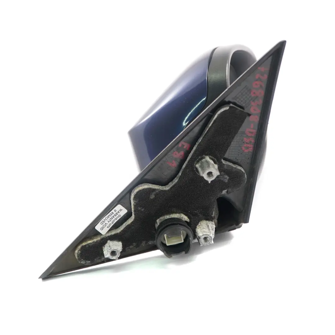 Wing Mirror BMW E81 E82 E88 Door Right O/S Heated Tiefseeblau Deep Sea Blue A76 to with Part number 7268308 Wing Mirror BMW E81 E82 E88 Door Right O/S Heated Tiefseeblau Deep Sea Blue A76 - SKU rhd-7268308-DSB - Part number 7268308