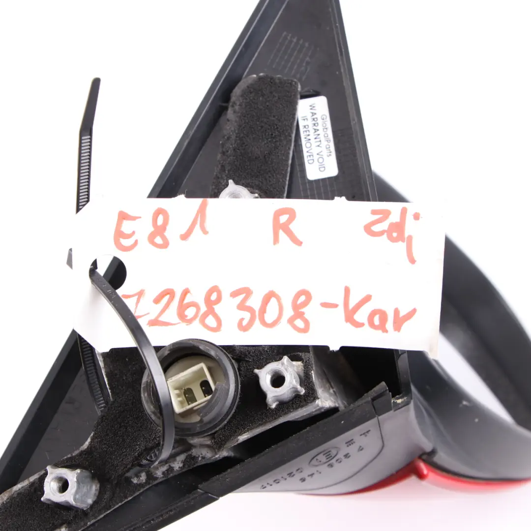 Wing Mirror Door BMW E81 E82 E88 4 Heated Right O/S Karmesinrot Crimson Red A61 to with Part number 7268308 Wing Mirror Door BMW E81 E82 E88 4 Heated Right O/S Karmesinrot Crimson Red A61 - SKU rhd-7268308-KAR - Part number 7268308