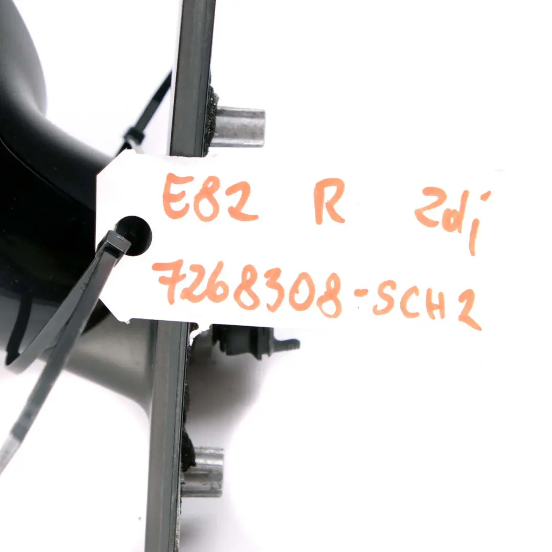 Outside Right Wing Mirror O/S Schwarz 2 Black 668 to BMW 1 Series 2 E81 E82 E88 with Part number 7268308 BMW 1 Series 2 E81 E82 E88 Outside Right Wing Mirror O/S Schwarz 2 Black 668 - SKU rhd-7268308-SCH2 - Part number 7268308
