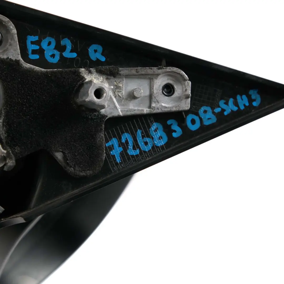 Heated Right Wing Mirror O/S Schwarz 2 Black 668 to BMW 1 Series 3 E81 E82 E88 with Part number 7268308 BMW 1 Series 3 E81 E82 E88 Heated Right Wing Mirror O/S Schwarz 2 Black 668 - SKU rhd-7268308-SCH3 - Part number 7268308