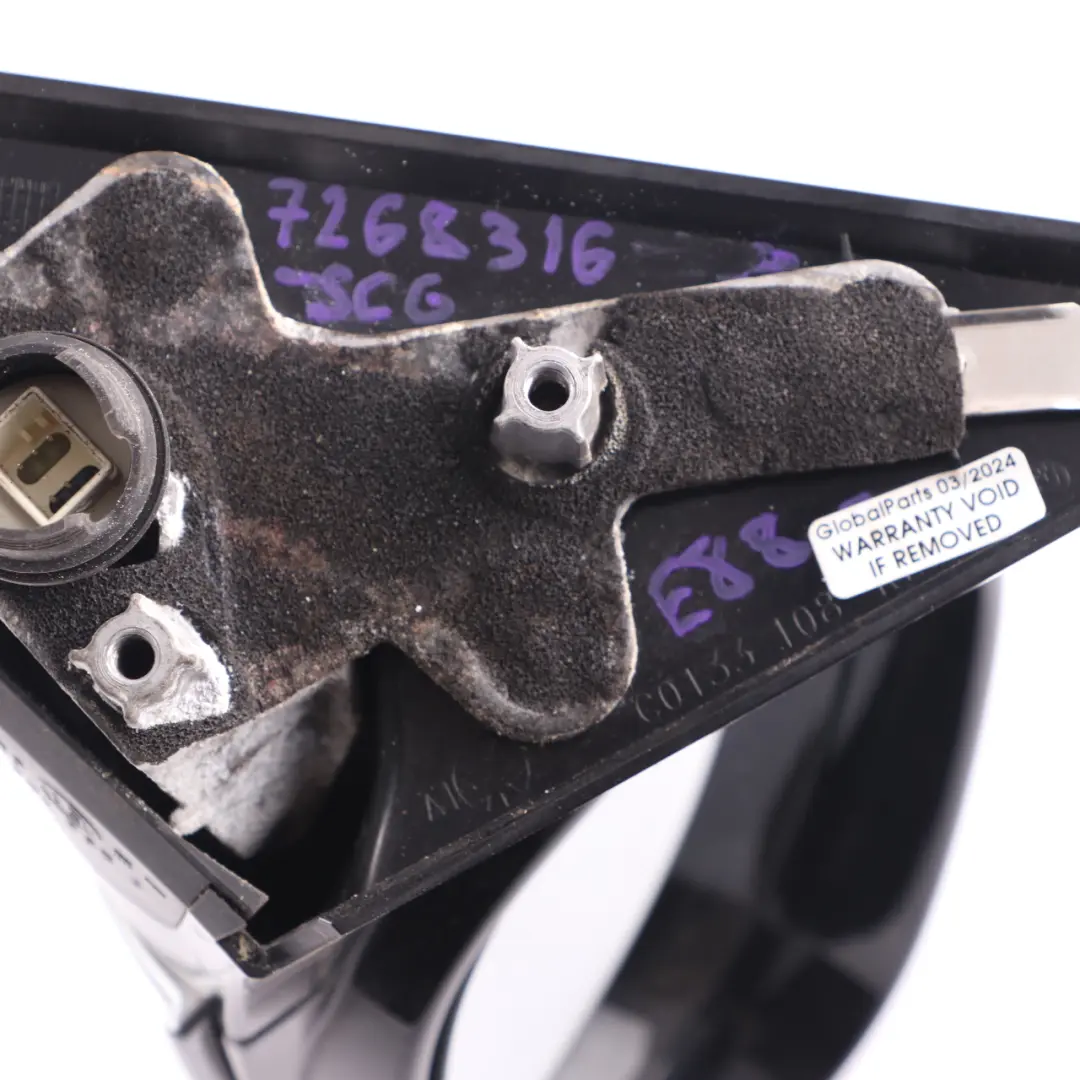 Heated Wing Mirror Right O/S Spacegrau Grey A52 to BMW E81 E82 E88 M Sport with Part number 7268316 BMW E81 E82 E88 M Sport Heated Wing Mirror Right O/S Spacegrau Grey A52 - SKU rhd-7268316-SCG - Part number 7268316