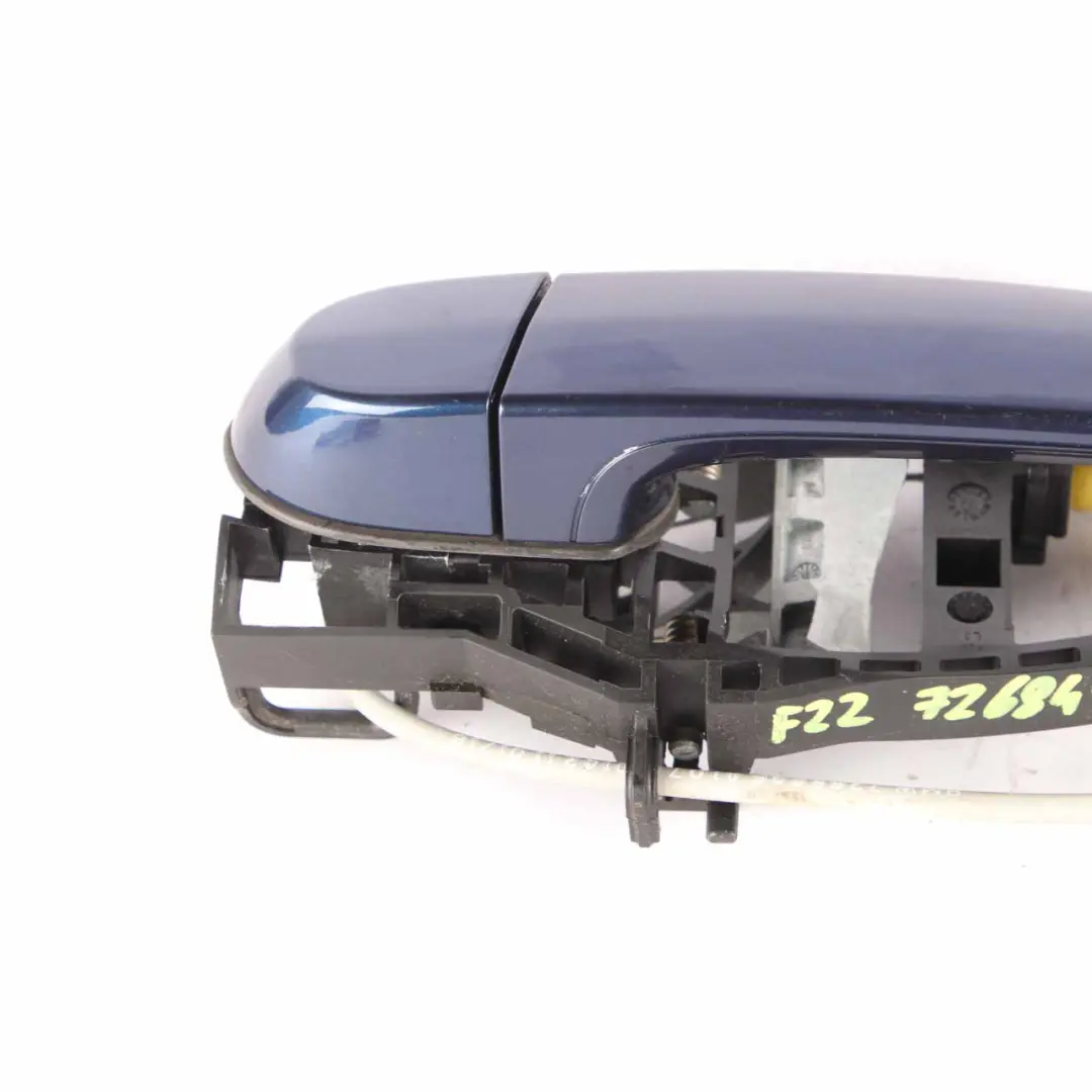 Grab Handle Door BMW F21 F22 Left N/S Tiefseeblau Metallic Deep Sea Blue A76 to with Part number 7268446 Grab Handle Door BMW F21 F22 Left N/S Tiefseeblau Metallic Deep Sea Blue A76 - SKU rhd-7268446-DSB - Part number 7268446