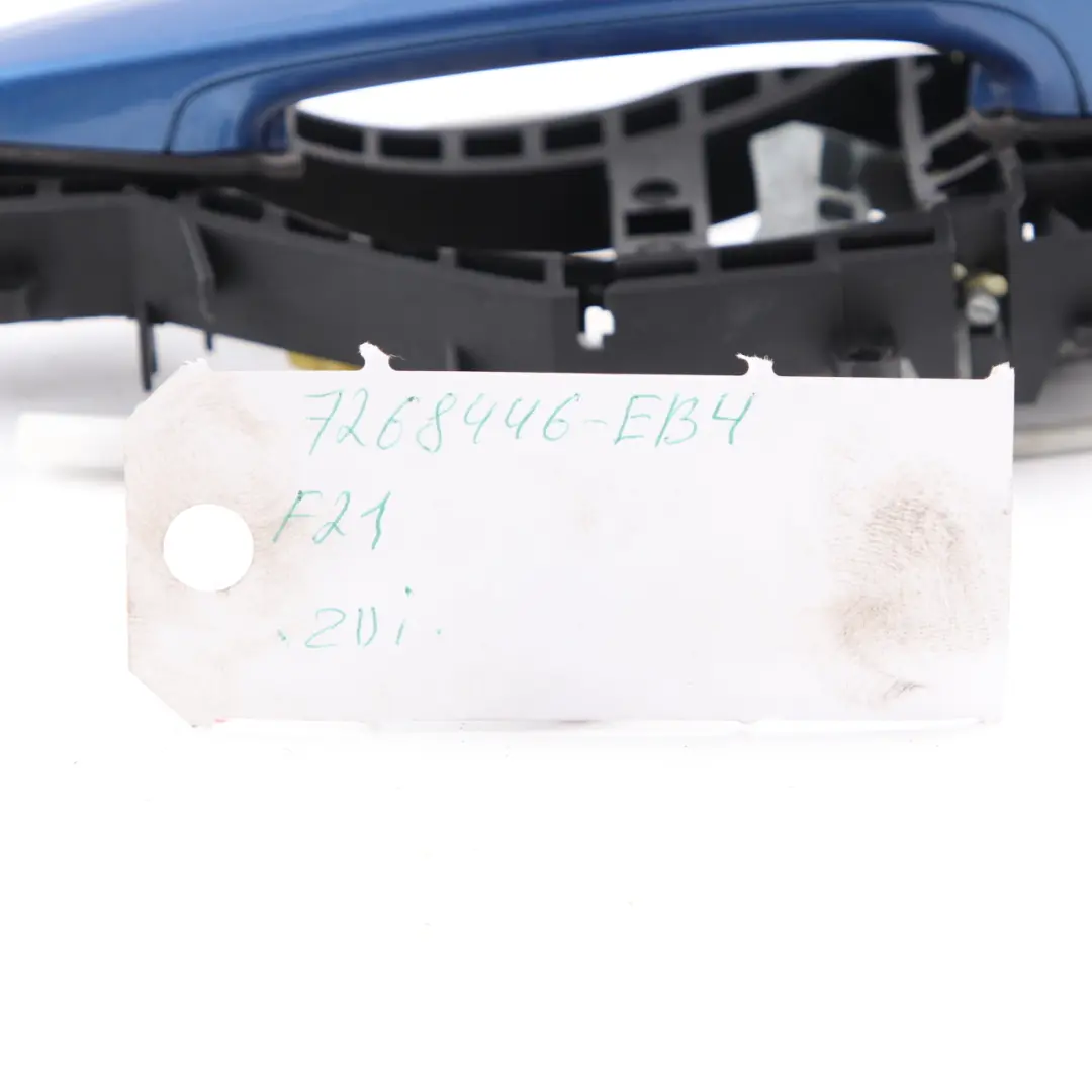 Door Handle BMW F21 F22 Complete Grab Front Left N/S Estoril Blau Metallic - B45 to with Part number 7268446 Door Handle BMW F21 F22 Complete Grab Front Left N/S Estoril Blau Metallic - B45 - SKU rhd-7268446-EB-4 - Part number 7268446
