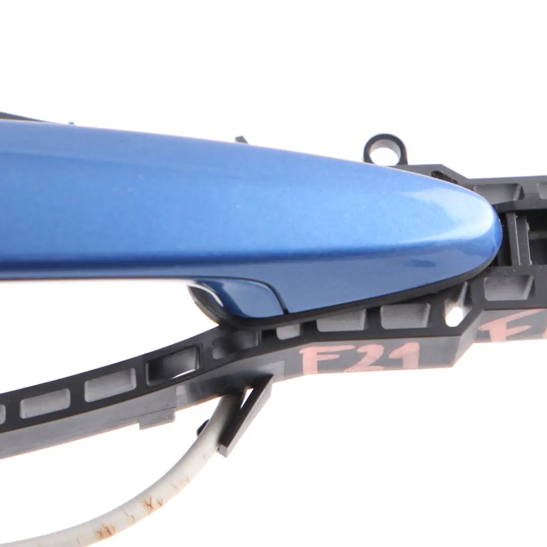 Door Handle BMW F21 F22 Complete Grab Front Left N/S Estoril Blau Metallic - B45 to with Part number 7268446 Door Handle BMW F21 F22 Complete Grab Front Left N/S Estoril Blau Metallic - B45 - SKU rhd-7268446-EB-4 - Part number 7268446
