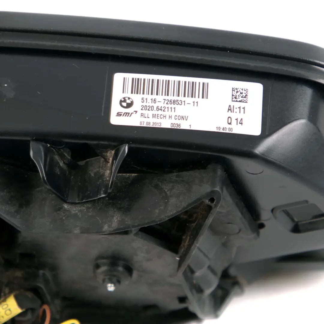 Base Wing Mirror BMW F21 F22 F23 Heated Left Door N/S Outside 6 Pins Black to with Part number 7268539 Base Wing Mirror BMW F21 F22 F23 Heated Left Door N/S Outside 6 Pins Black - SKU RHD-7268539 - Part number 7268539