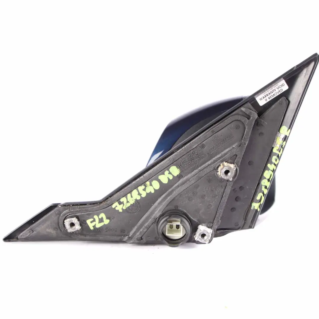 Wing Mirror Door BMW F21 F22 F23 Right Heated O/S Tiefseeblau Deep Sea Blue A76 - SKU rhd-7268540-DSB - Part number 7268540