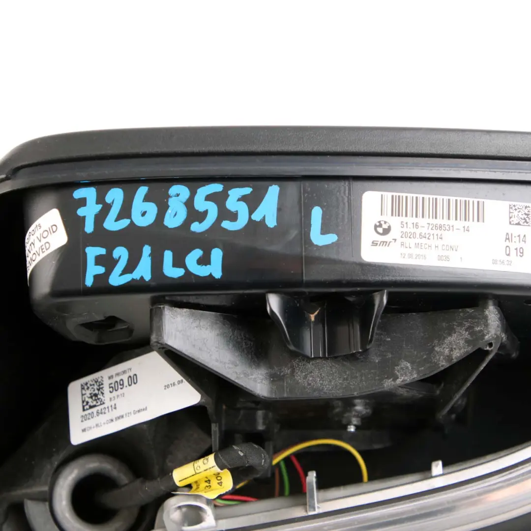 Left Heated Wing Mirror N/S Memory Without Cover to BMW 1 2 Series F21 F22 F23 with Part number 7268551 BMW 1 2 Series F21 F22 F23 Left Heated Wing Mirror N/S Memory Without Cover - SKU rhd-7268551 - Part number 7268551