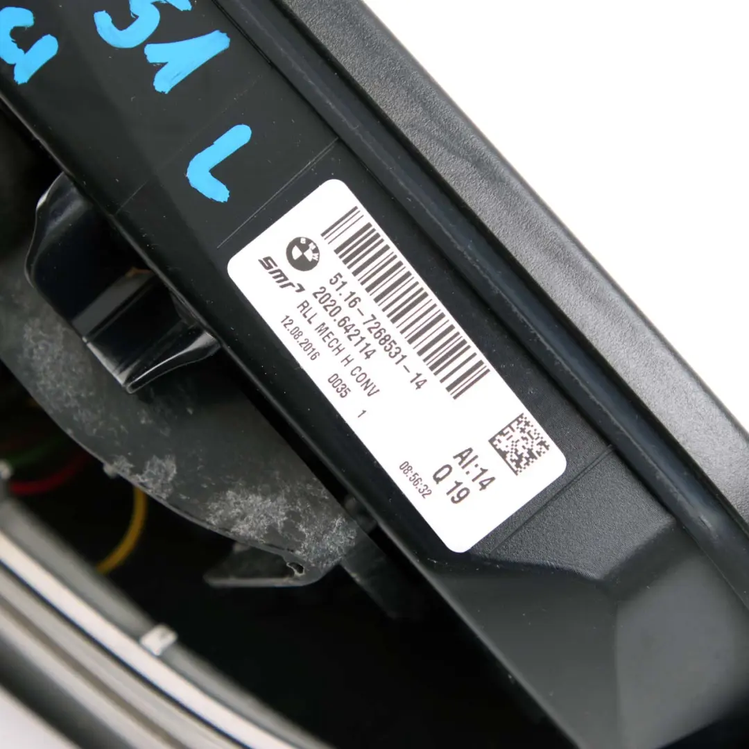 Left Heated Wing Mirror N/S Memory Without Cover to BMW 1 2 Series F21 F22 F23 with Part number 7268551 BMW 1 2 Series F21 F22 F23 Left Heated Wing Mirror N/S Memory Without Cover - SKU rhd-7268551 - Part number 7268551