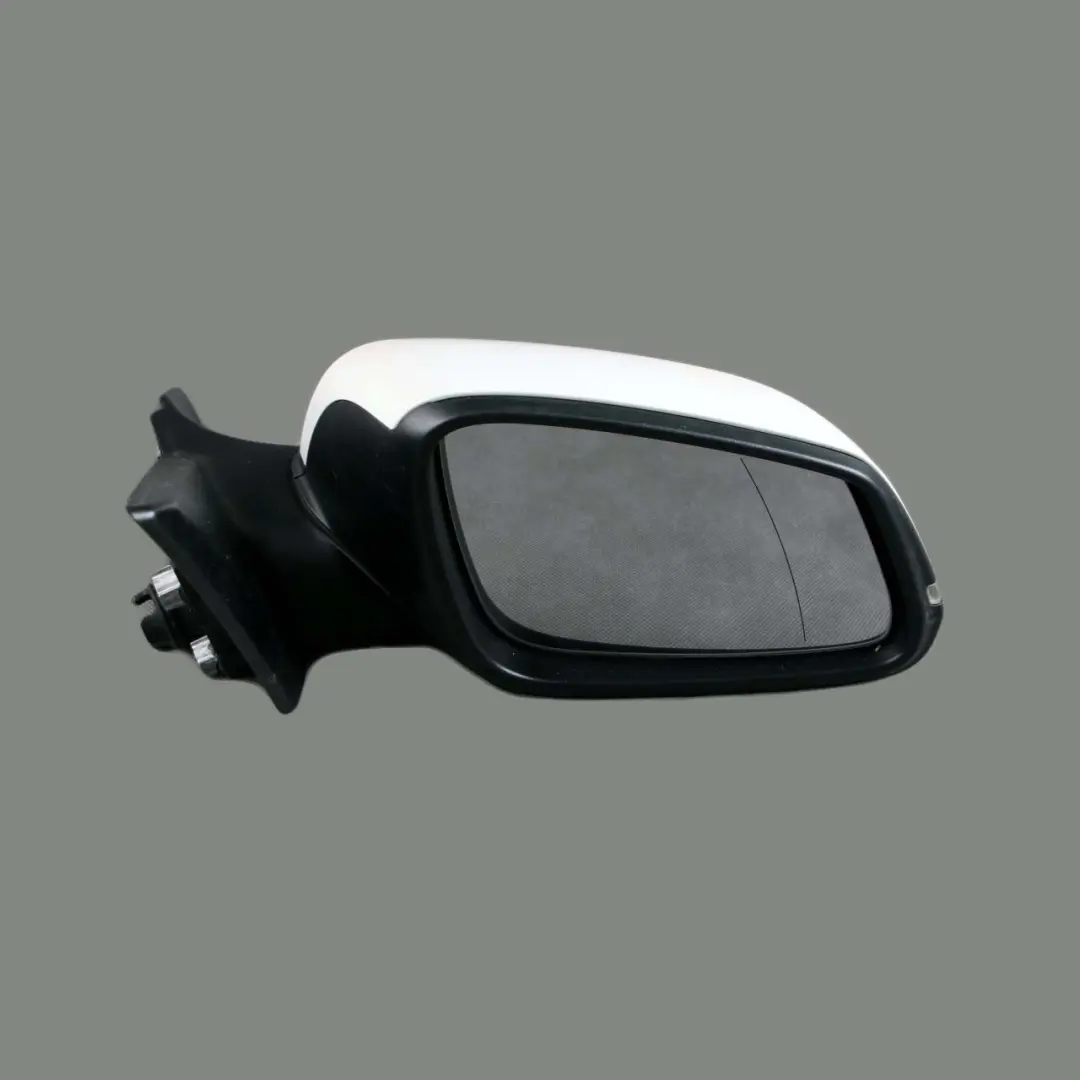 BMW F21 F22 F23 Right Heated Wing Mirror O/S Memory Alpinweiss Alpine White 300 - SKU rhd-7268552-AW - Part number 7268552