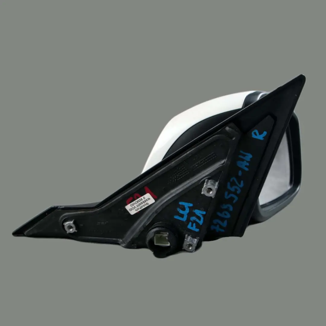 Right Heated Wing Mirror O/S Memory Alpinweiss Alpine White 300 to BMW F21 F22 F23 with Part number 7268552 BMW F21 F22 F23 Right Heated Wing Mirror O/S Memory Alpinweiss Alpine White 300 - SKU rhd-7268552-AW - Part number 7268552