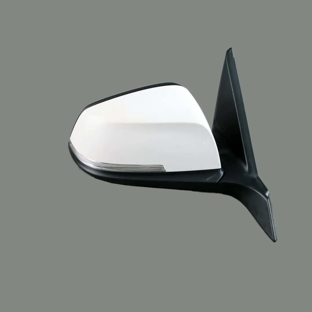 BMW F21 F22 F23 Right Heated Wing Mirror O/S Memory Alpinweiss Alpine White 300 - SKU rhd-7268552-AW - Part number 7268552