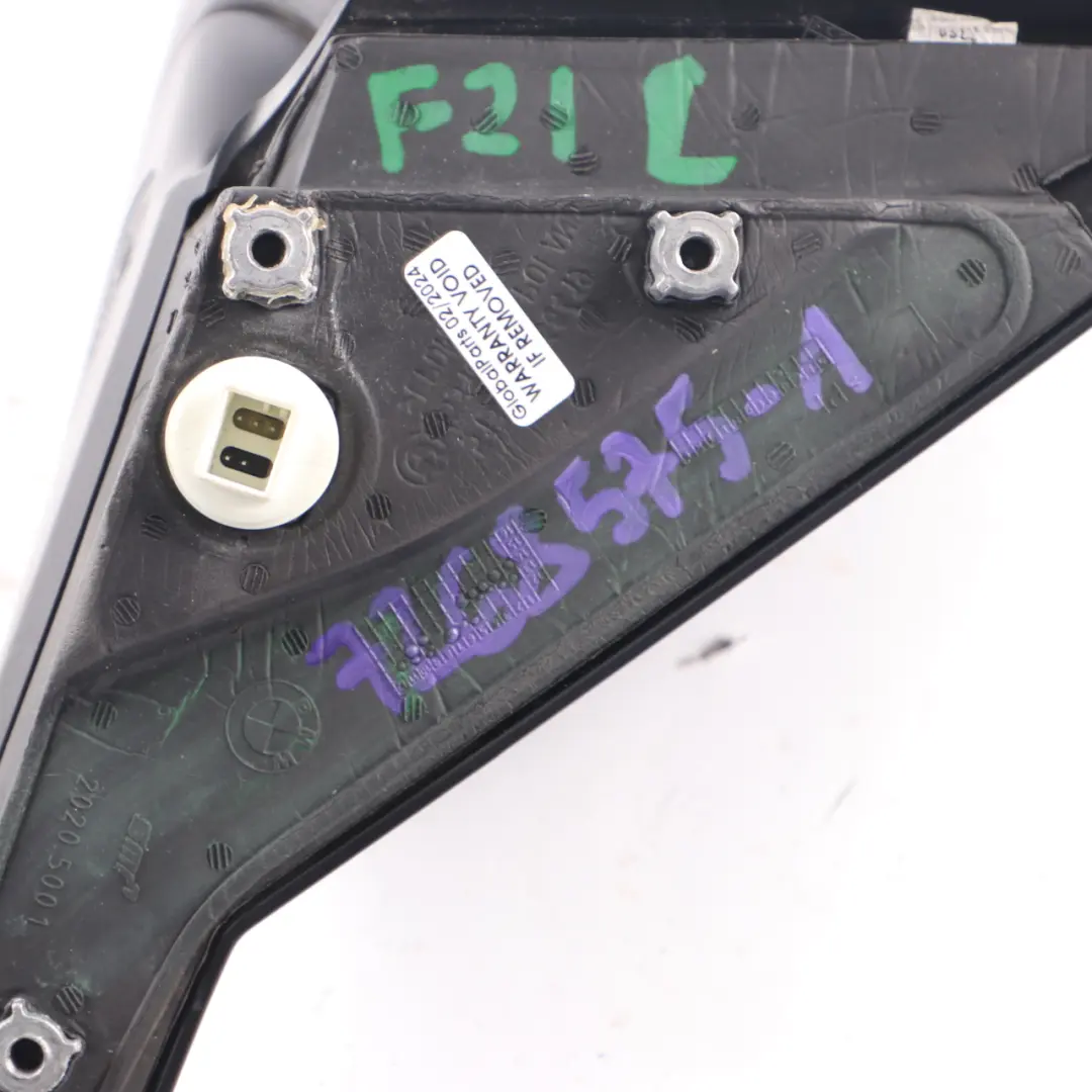 Wing Mirror BMW F21 F22 Door Left N/S Heated Auto Dip Outside 5 Pins to with Part number 7268575 Wing Mirror BMW F21 F22 Door Left N/S Heated Auto Dip Outside 5 Pins - SKU rhd-7268575-1 - Part number 7268575
