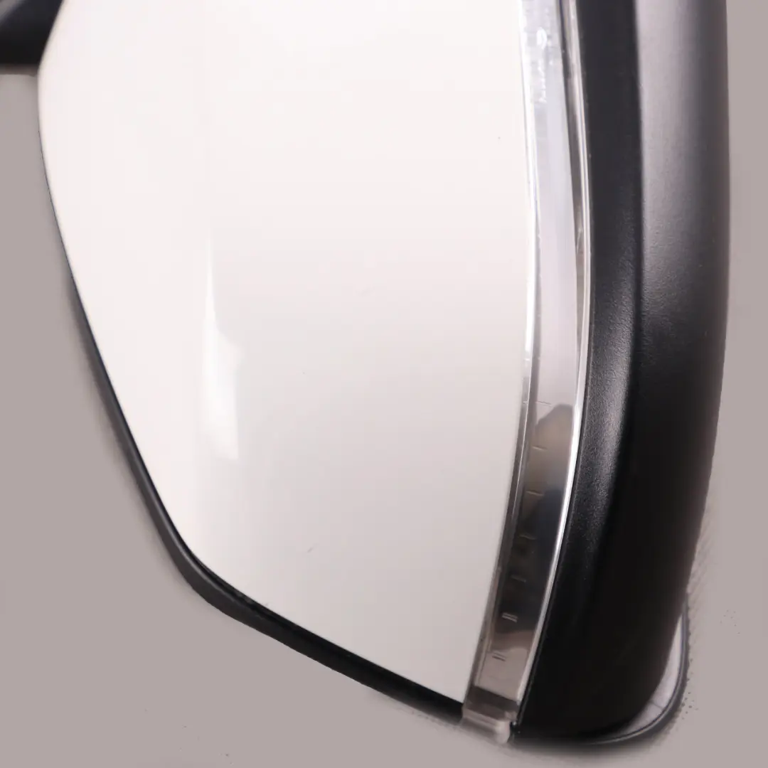BMW F21 F22 Right Heated Wing Mirror O/S Auto Dip Alpinweiss White - SKU rhd-7268576-AW - Part number 7268576