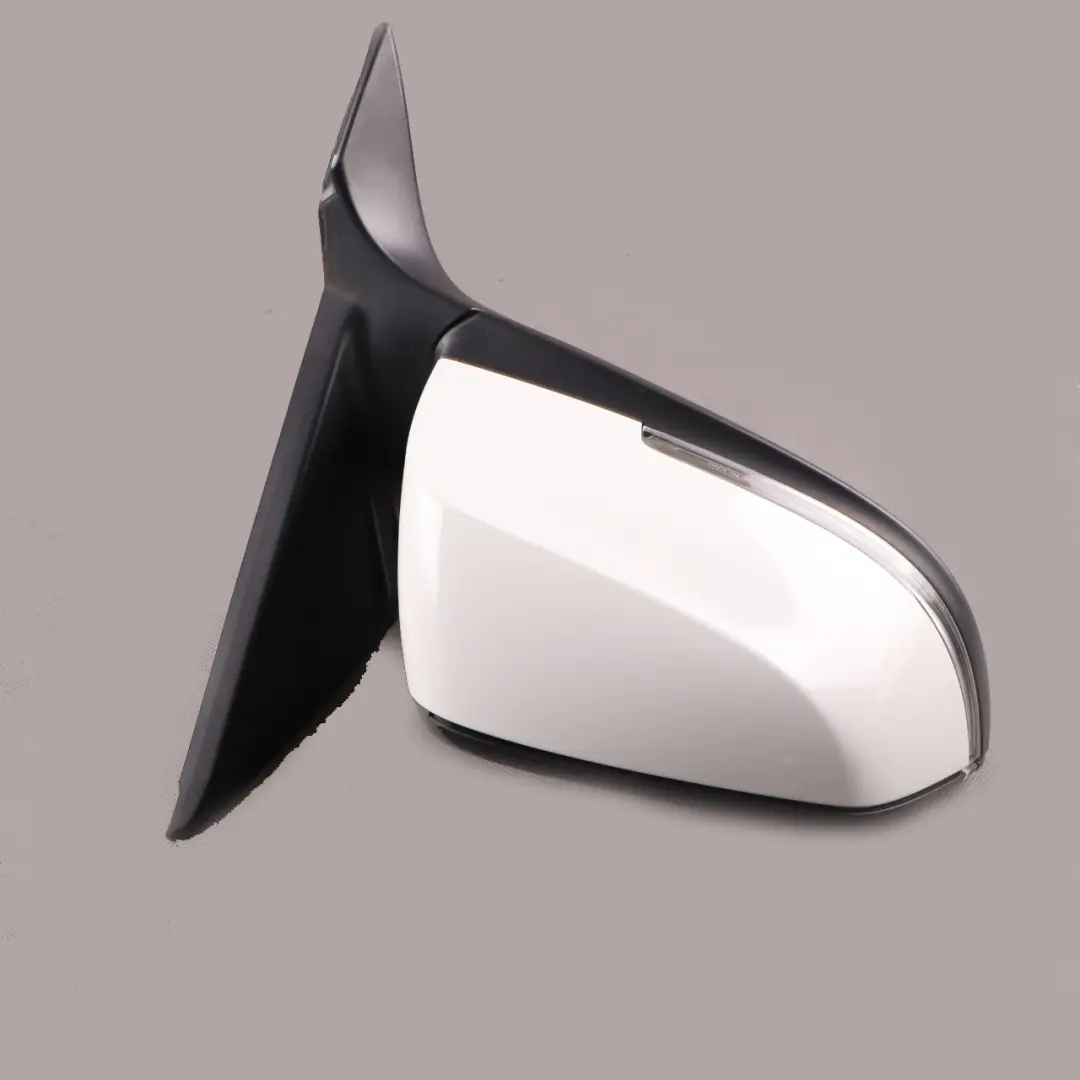 BMW F21 F22 Right Heated Wing Mirror O/S Auto Dip Alpinweiss White - SKU rhd-7268576-AW - Part number 7268576
