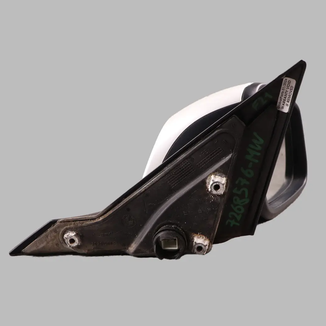 Wing Mirror BMW F21 F22 Door Right O/S Heated Auto Dip 5 Pins Mineral White A96 to with Part number 7268576 Wing Mirror BMW F21 F22 Door Right O/S Heated Auto Dip 5 Pins Mineral White A96 - SKU rhd-7268576-MW - Part number 7268576