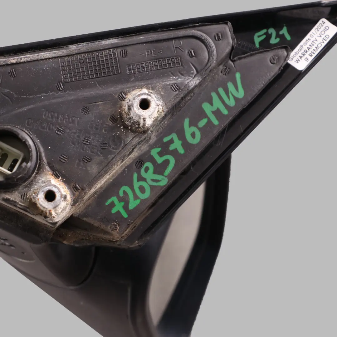 Wing Mirror BMW F21 F22 Door Right O/S Heated Auto Dip 5 Pins Mineral White A96 to with Part number 7268576 Wing Mirror BMW F21 F22 Door Right O/S Heated Auto Dip 5 Pins Mineral White A96 - SKU rhd-7268576-MW - Part number 7268576