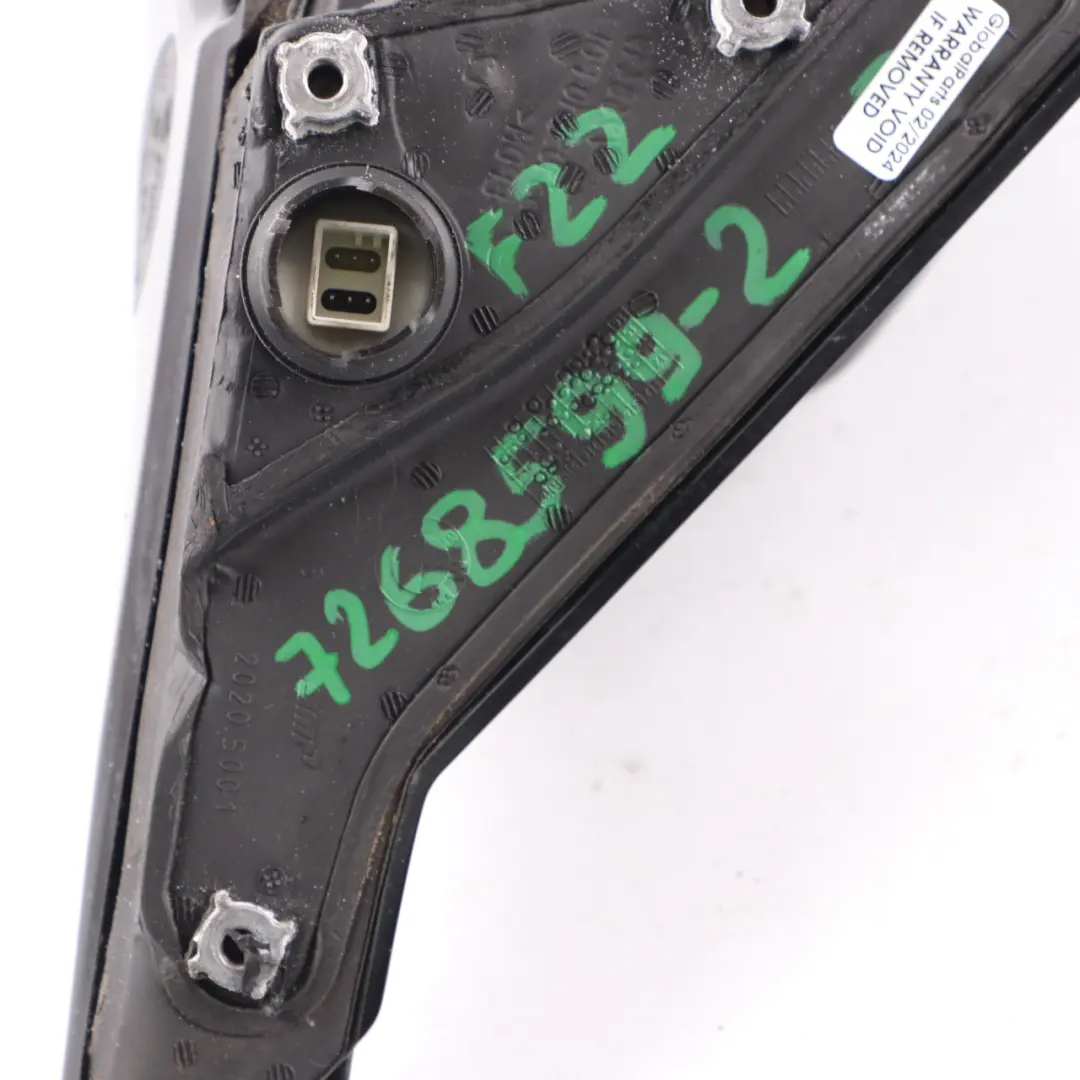  Wing Mirror BMW F21 F22 Door Left N/S High Gloss 6 Pins Outside Heated Carbon - SKU rhd-7268599-2 - Part number 7268599