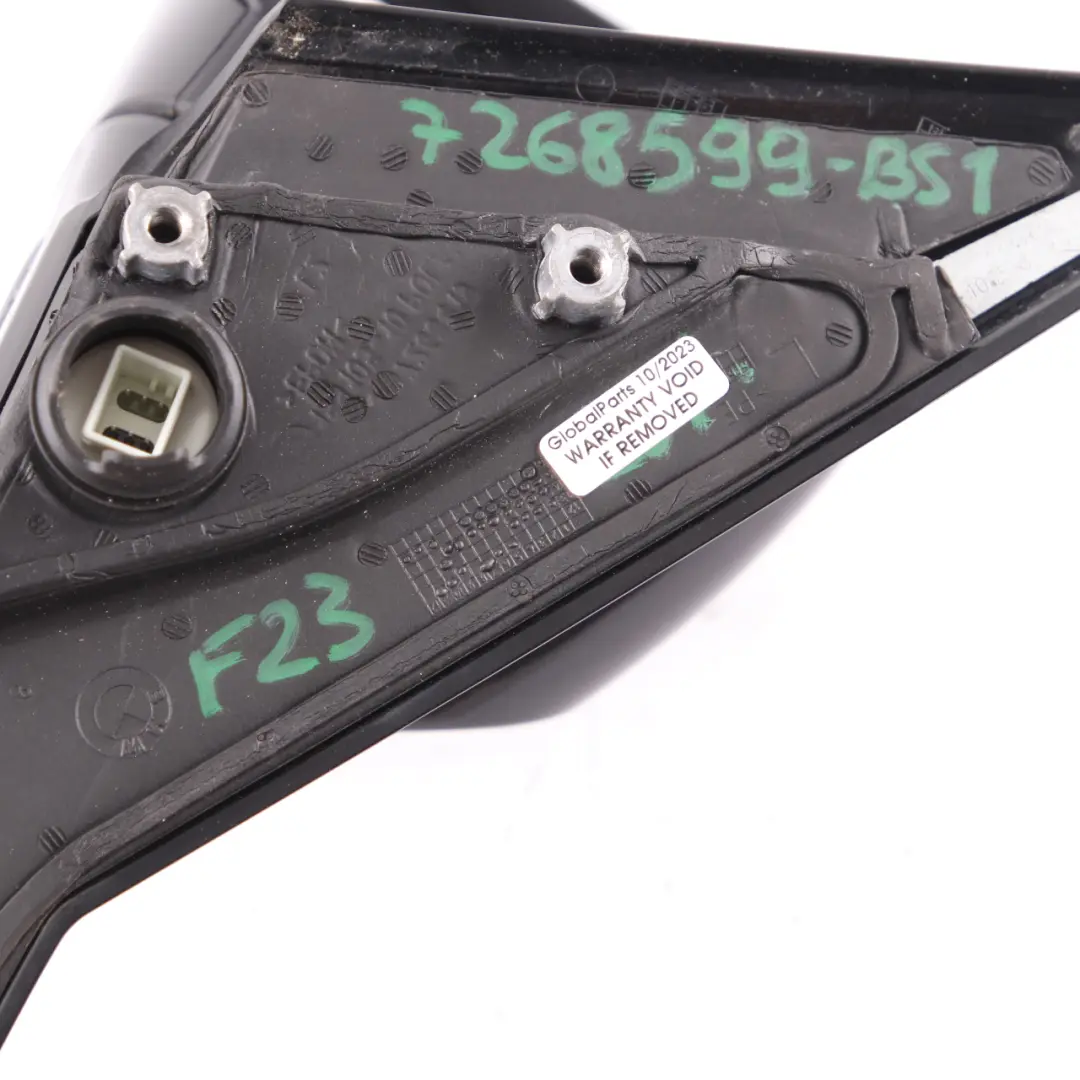 Wing Mirror BMW F21 F22 Left N/S High Gloss Trim Black Sapphire Metallic - 475 to with Part number 7268599 Wing Mirror BMW F21 F22 Left N/S High Gloss Trim Black Sapphire Metallic - 475 - SKU rhd-7268599-BS1 - Part number 7268599