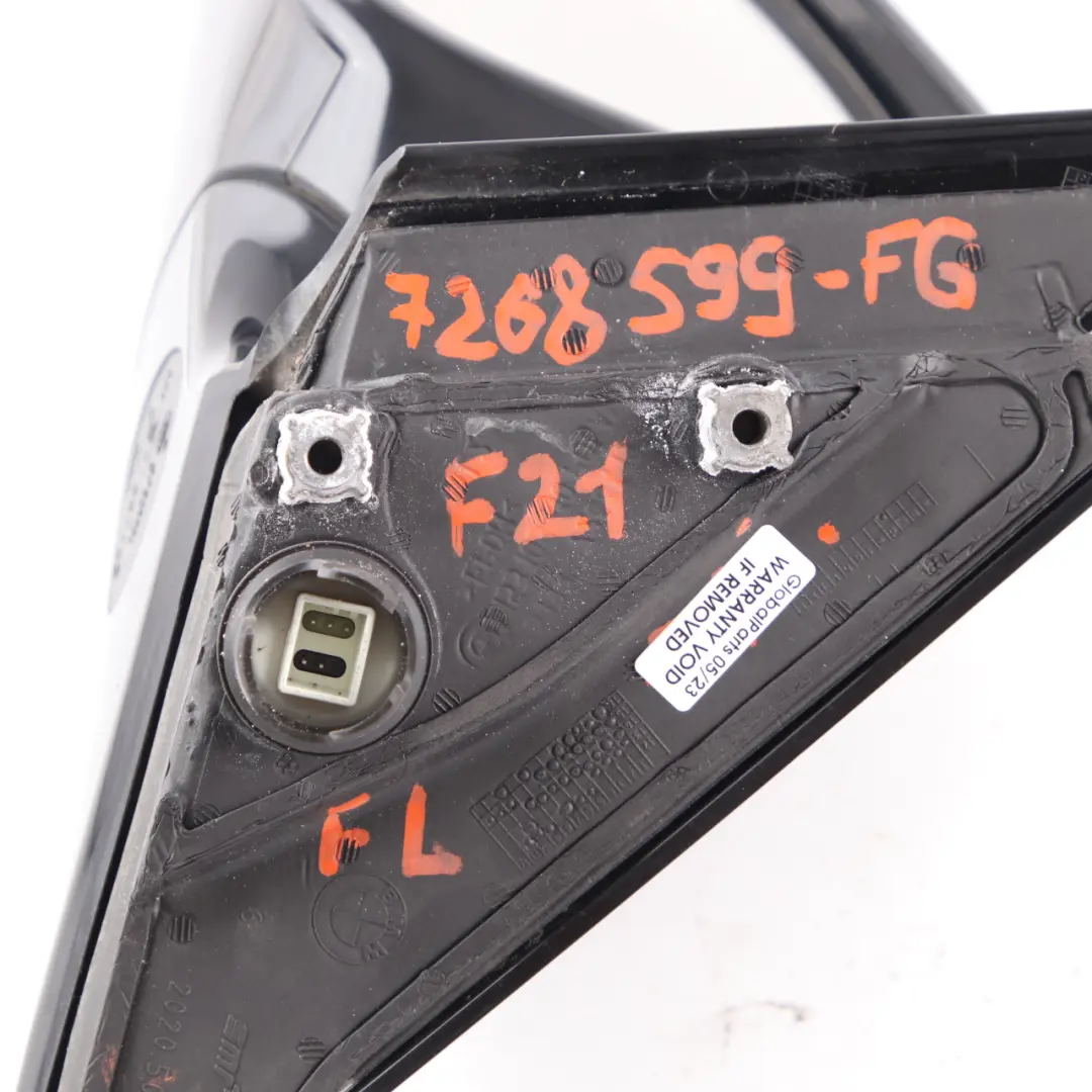 Wing Mirror BMW F21 F22 F23 Left N/S High Gloss Ferric Grey II 5 Pins to with Part number 7268599 Wing Mirror BMW F21 F22 F23 Left N/S High Gloss Ferric Grey II 5 Pins - SKU rhd-7268599-FGII - Part number 7268599