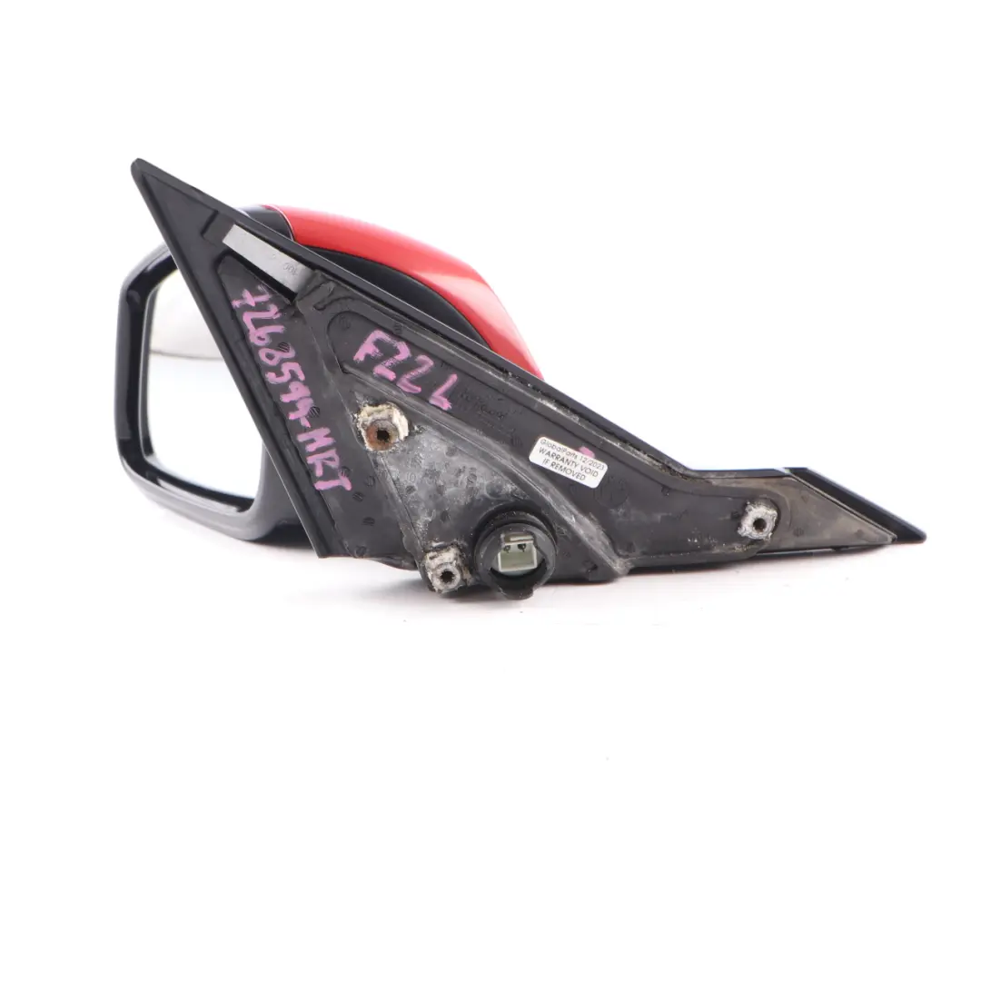 BMW F21 F22 Wing Mirror Left N/S Heated Shadow Line Melbourne Red Metallic -A75 - SKU rhd-7268599-MRT - Part number 7268599