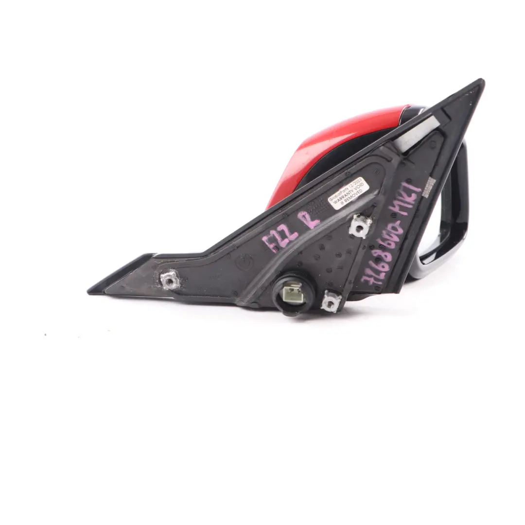 BMW F21 F22 F87 Wing Mirror Right O/S Heated Shadow Line Melbourne Red - A75 - SKU rhd-7268600-MRT - Part number 7268600