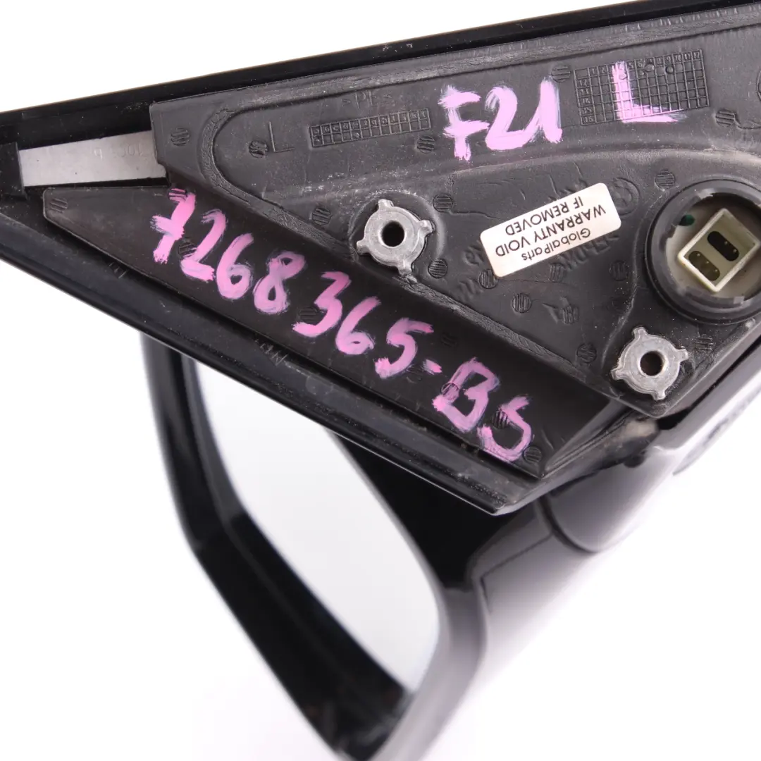  Wing Mirror BMW F21 F22 Auto Dip High Gloss Left N/S Black Sapphire Metallic - SKU rhd-7268635-BS - Part number 7268635