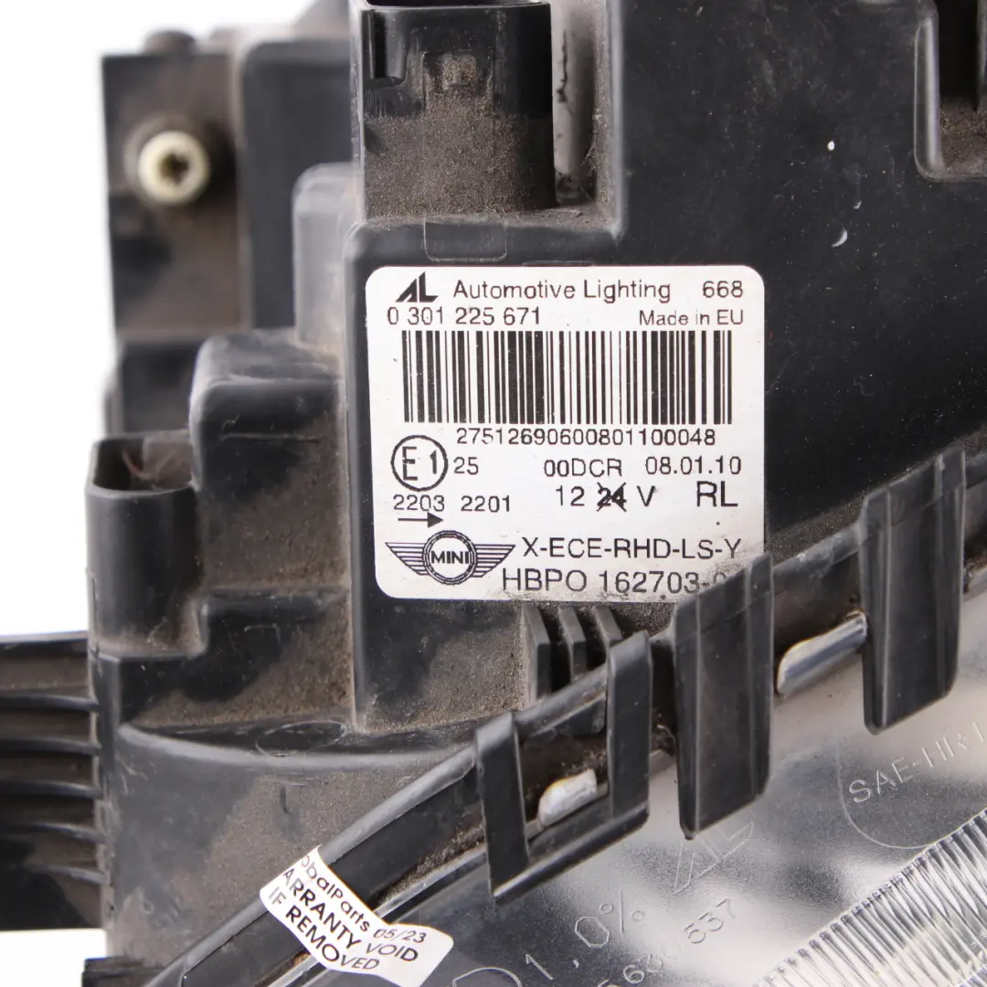 Bi-Xenon Headlight Lamp Indicator Yellow Left N/S 2751269 to Mini Cooper R55 R56 with Part number 7269987 Mini Cooper R55 R56 Bi-Xenon Headlight Lamp Indicator Yellow Left N/S 2751269 - SKU rhd-7269987-3 - Part number 7269987