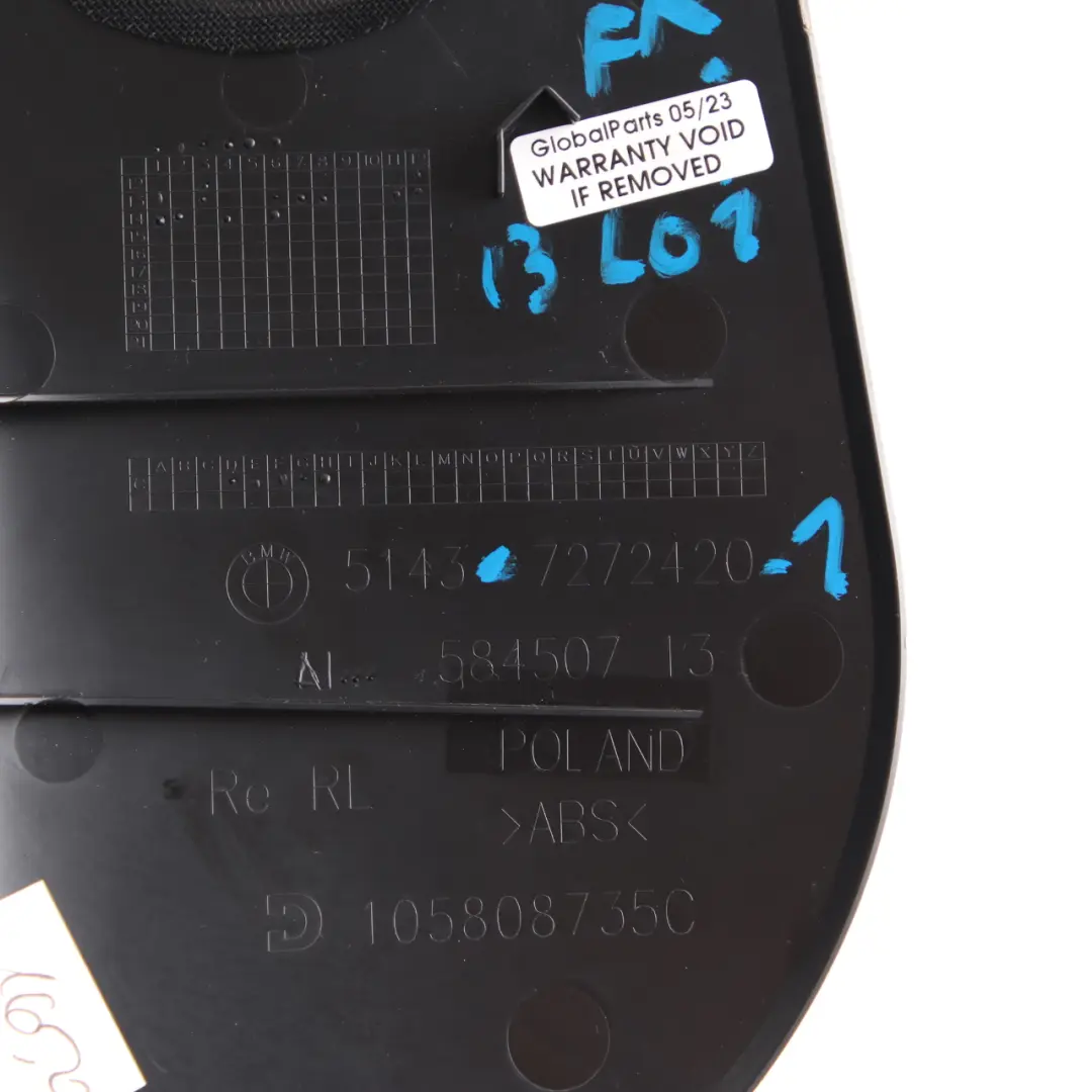 Panel Side Trim Front Right O/S Bottom Entrance to BMW i3 I01 Cover with Part number 7272420 BMW i3 I01 Cover Panel Side Trim Front Right O/S Bottom Entrance - SKU rhd-7272420-1 - Part number 7272420