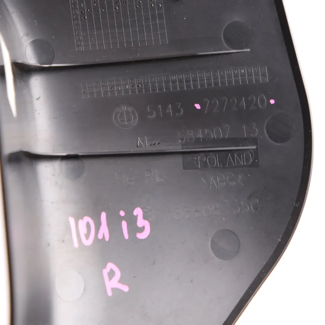 BMW i3 I01 Front Cover Panel Side Trim Right O/S Bottom Entrance - SKU RHD-7272420 - Part number 7272420