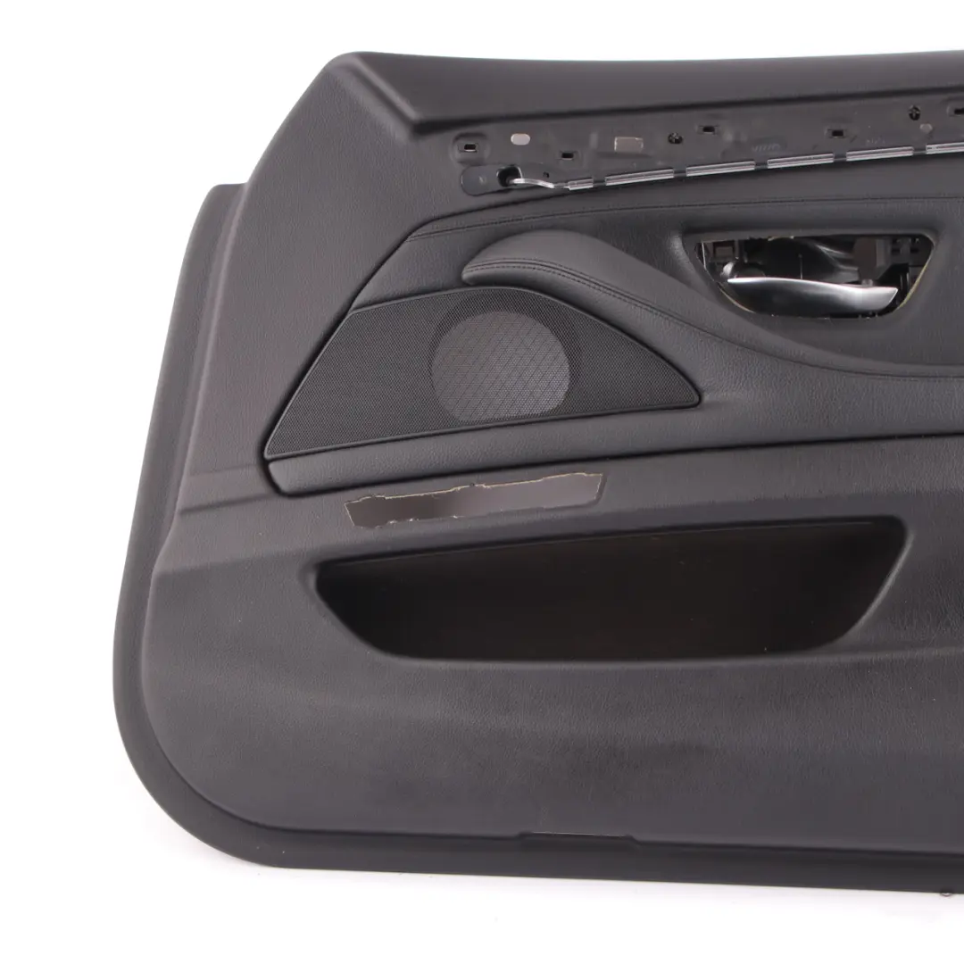 BMW F10 F11 Door Card Front Right O/S Lining Panel Black Leather - SKU rhd-7273048-1 - Part number 7273048
