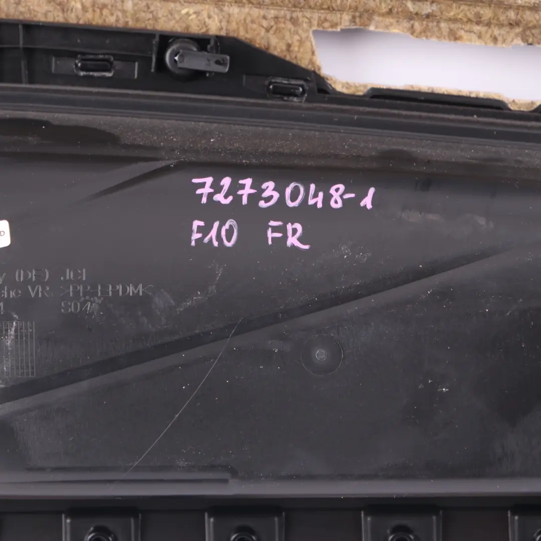 BMW F10 F11 Door Card Front Right O/S Lining Panel Black Leather - SKU rhd-7273048-1 - Part number 7273048