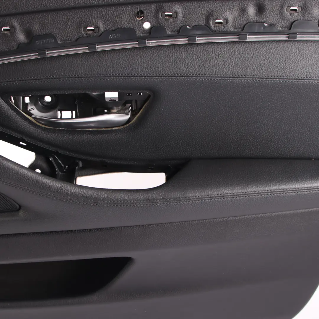 BMW F10 F11 Door Card Front Right O/S Lining Panel Black Leather - SKU rhd-7273048-1 - Part number 7273048